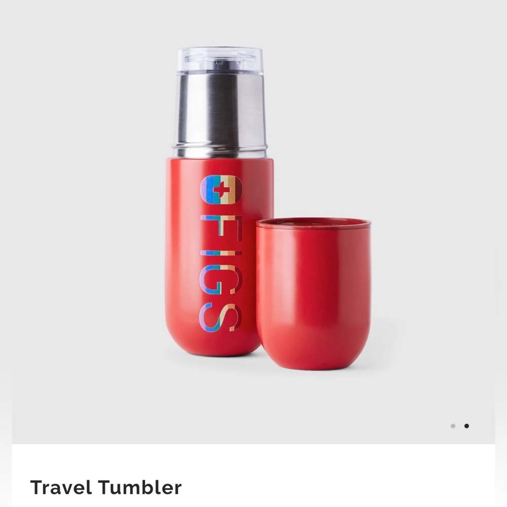 Figs Red Travel Tumbler